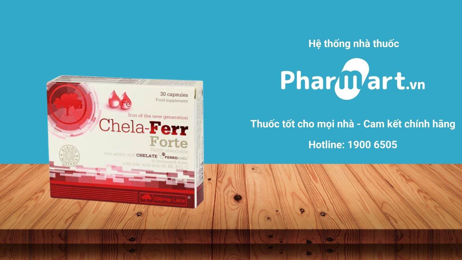 Liên hệ Pharmart.vn để đảm bảo mua Chela Ferr Forte chính hãng