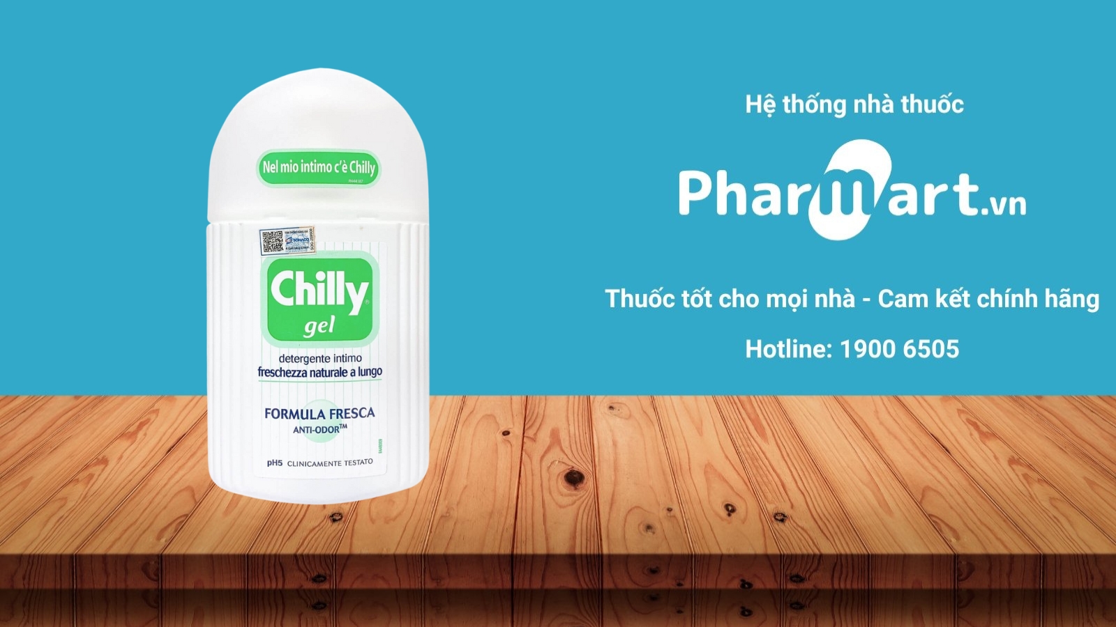 Mua sản phẩm vệ sinh phụ nữ Chilly Gel uy tín tại Pharmart.vn