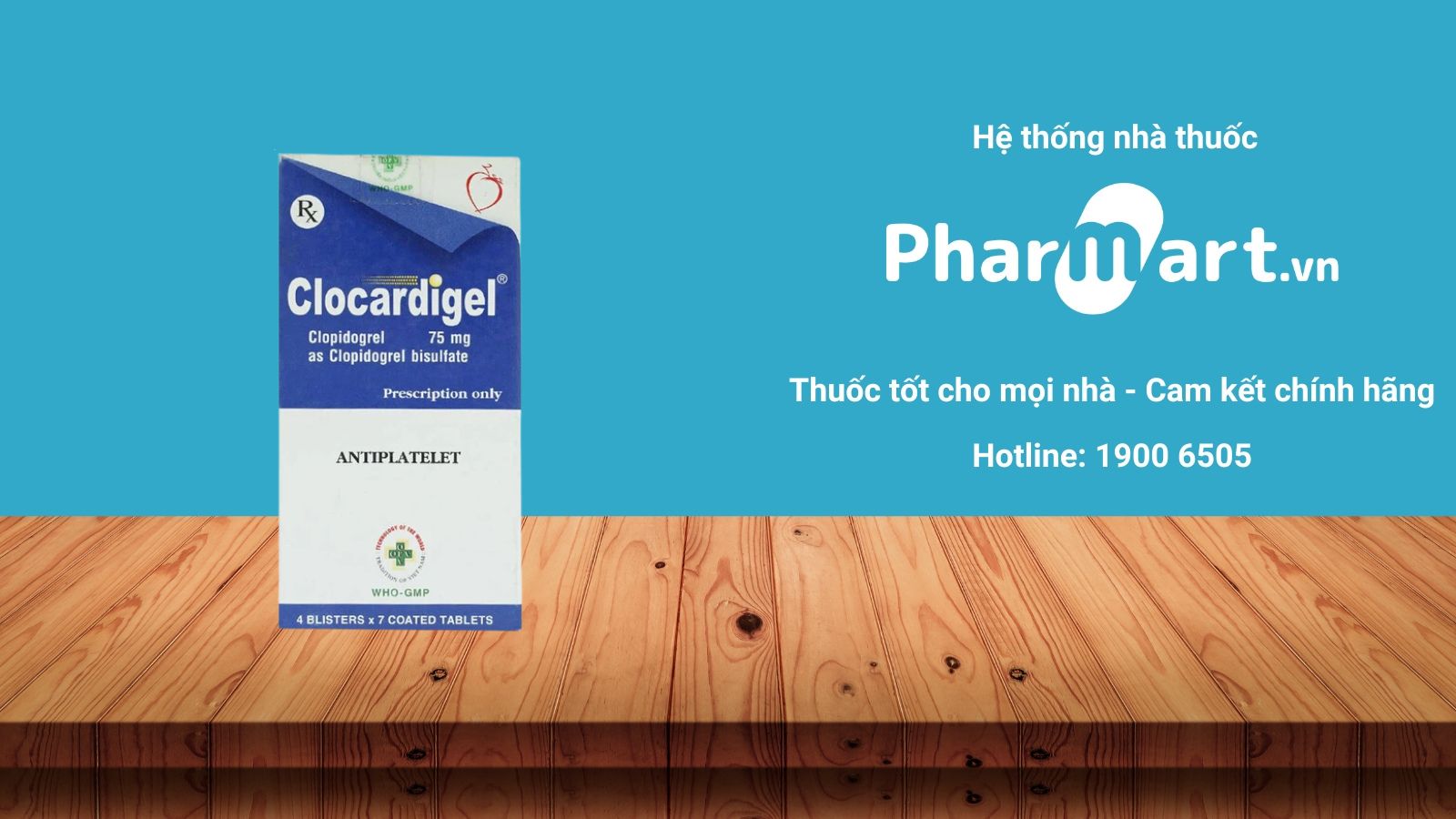 Mua ngay Clocardigel 75mg chính hãng tại Pharmart.vn