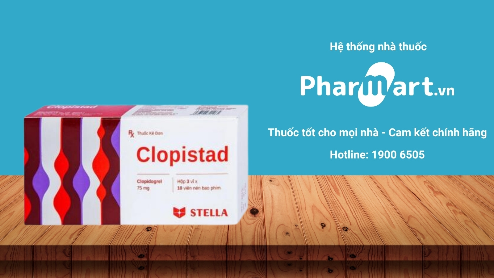 Mua ngay thuốc Clopistad 75mg chính hãng tại Pharmart.vn