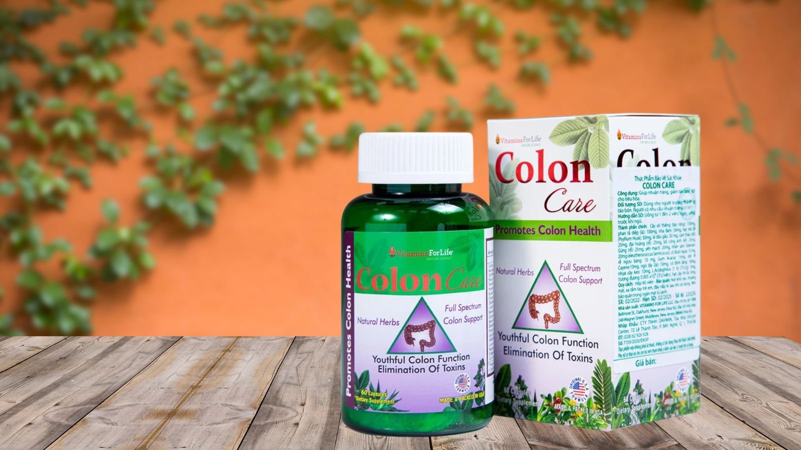 Colon Care thành phần hoàn toàn tự nhiên, an toàn cho người sử dụng