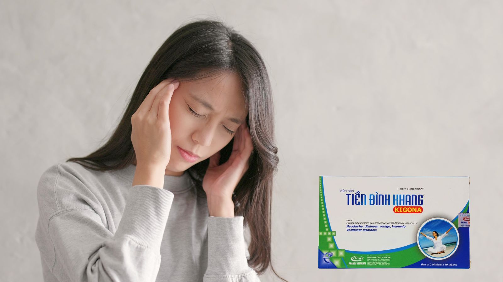 Tiền Đình Khang Kigona - Giúp giảm rối loạn tiền đình