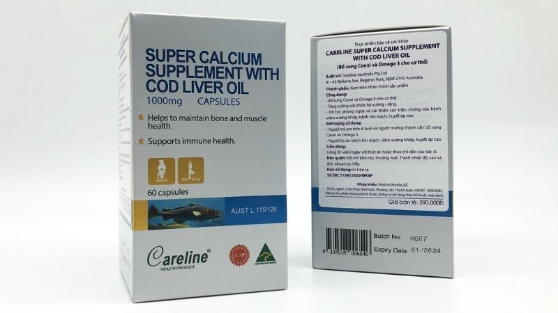 Super Calcium Supplement with Cod Liver Oil (Úc)