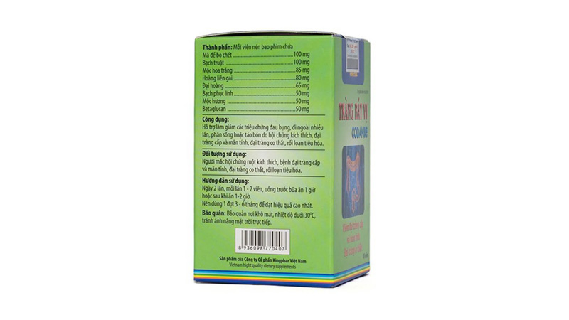 Công dụng của Tràng Bát Vị Kingphar
