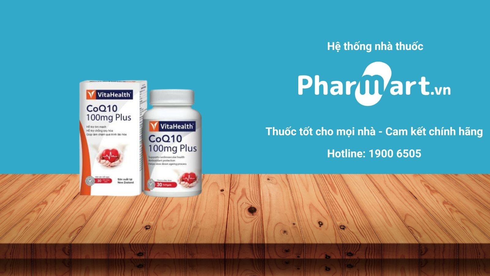 Mua ngay CoQ10 100mg Plus VitaHealth chính hãng tại Pharmart.vn