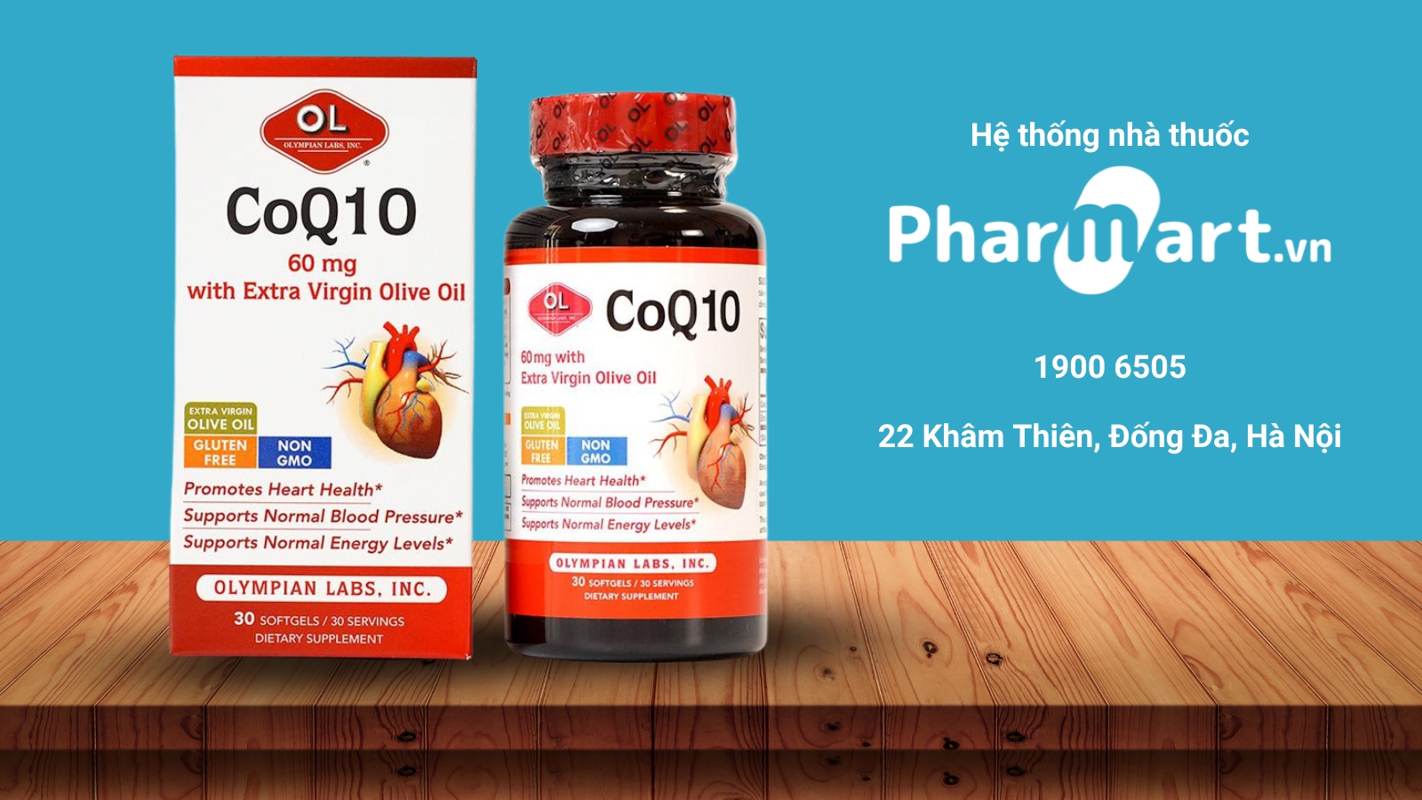 Pharmart.vn cam kết phân phối CoQ10 60mg chính hãng