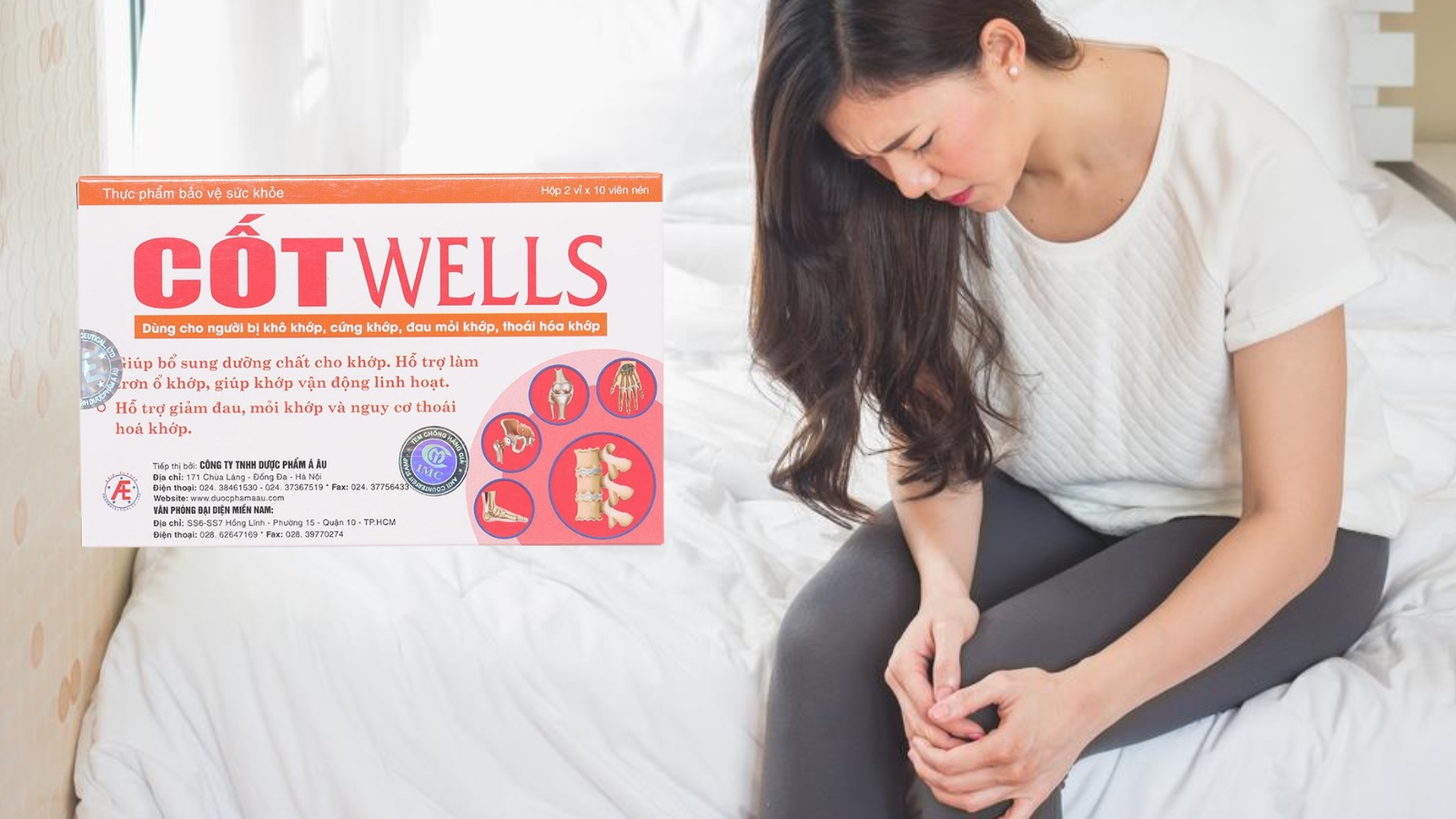 Cốt Wells bổ sung dưỡng chất và hỗ trợ giảm thoái hóa khớp