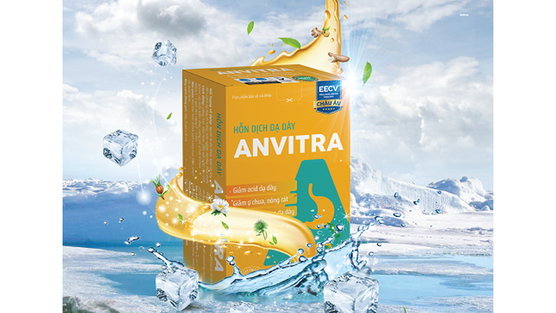 Tưới mát dạ dày với hỗn dịch Anvitra màu vàng