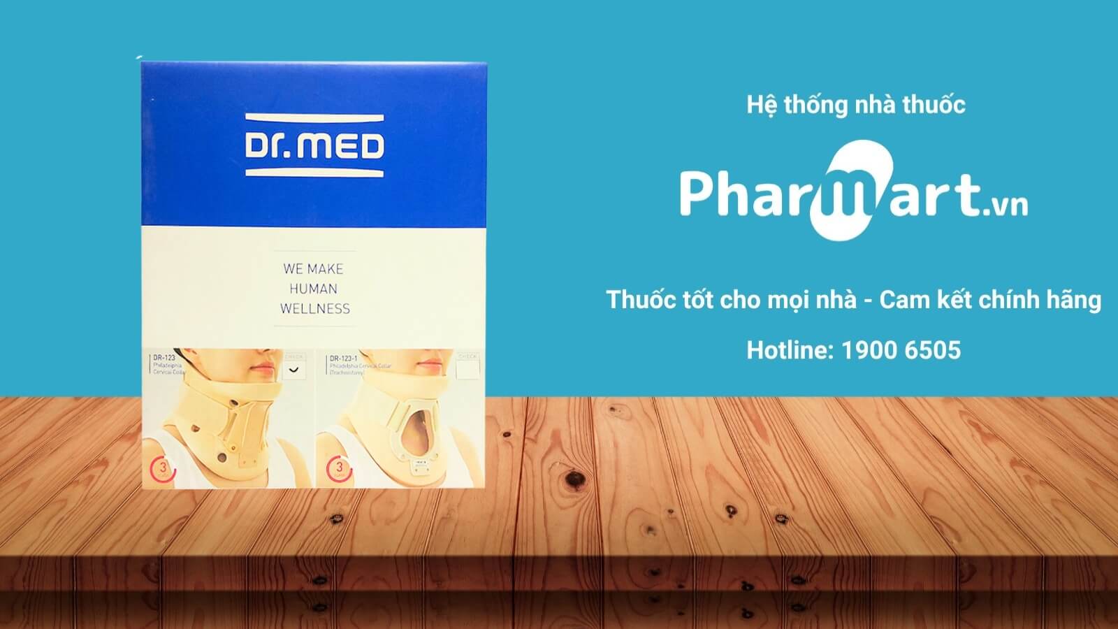 Đai cố định xương cổ DR-123 size L được phân phối chính hãng tại Pharmart