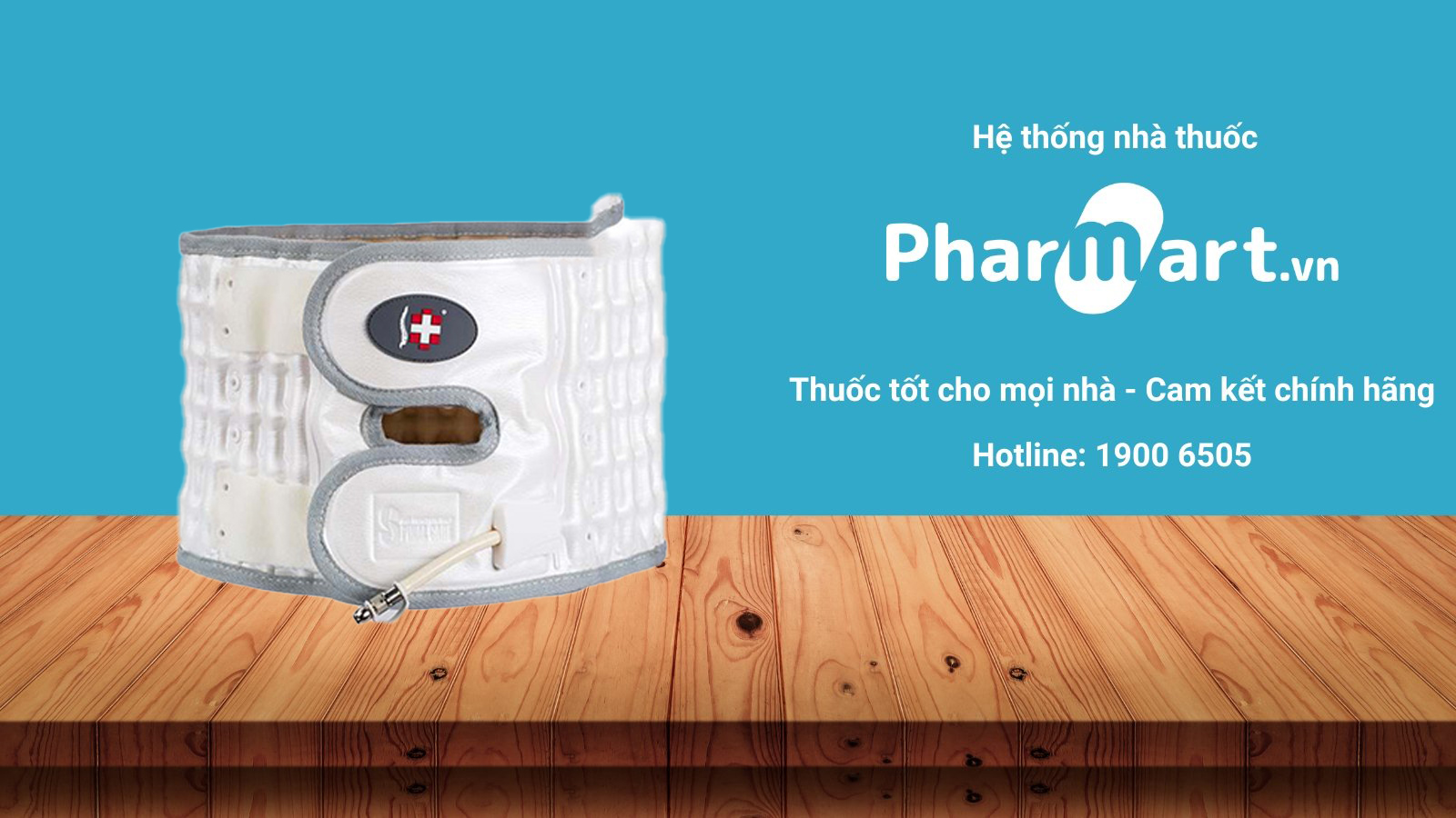 Pharmart.vn cam kết phân phối đai kéo giãn cột sống lưng Alphay YGAH-2 chính hãng