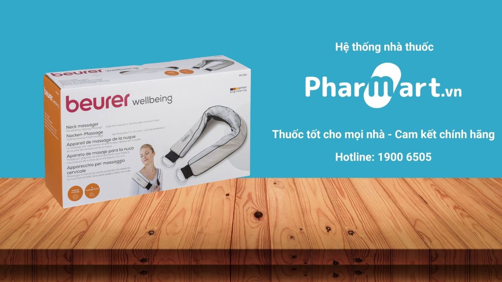 Đai massage lưng Beurer MG150 được phân phối chính hãng tại Pharmart