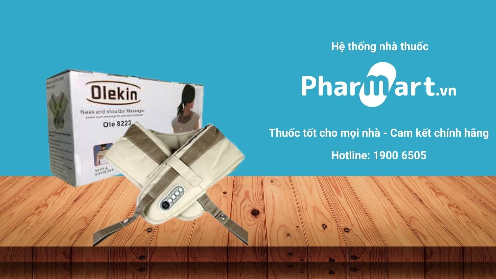 Đai massage vai, lưng, cổ Olekin Ole-8223 được phân phối chính hãng tại Pharmart