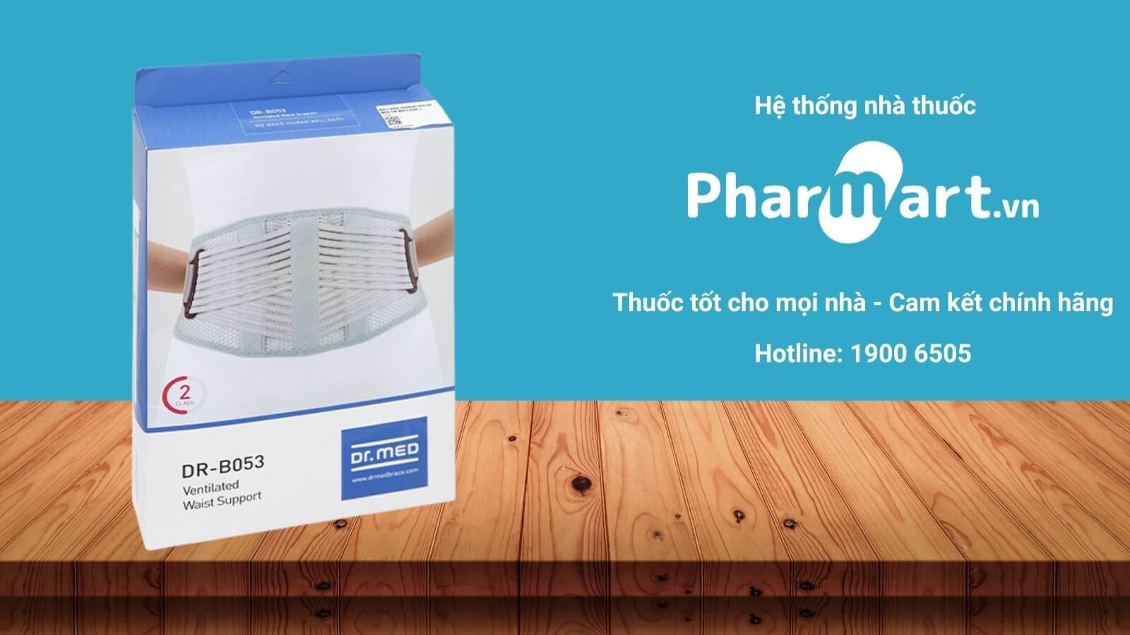 Đai thông gió hỗ trợ eo B053 size XL được phân phối chính hãng tại Pharmart