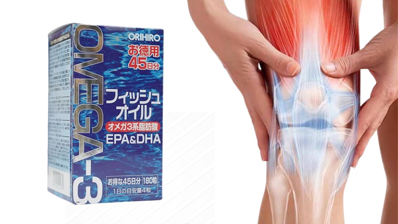 Dầu gan cá mập Orihiro Deep Sea Shark 180 viên giúp giảm đau xương khớp