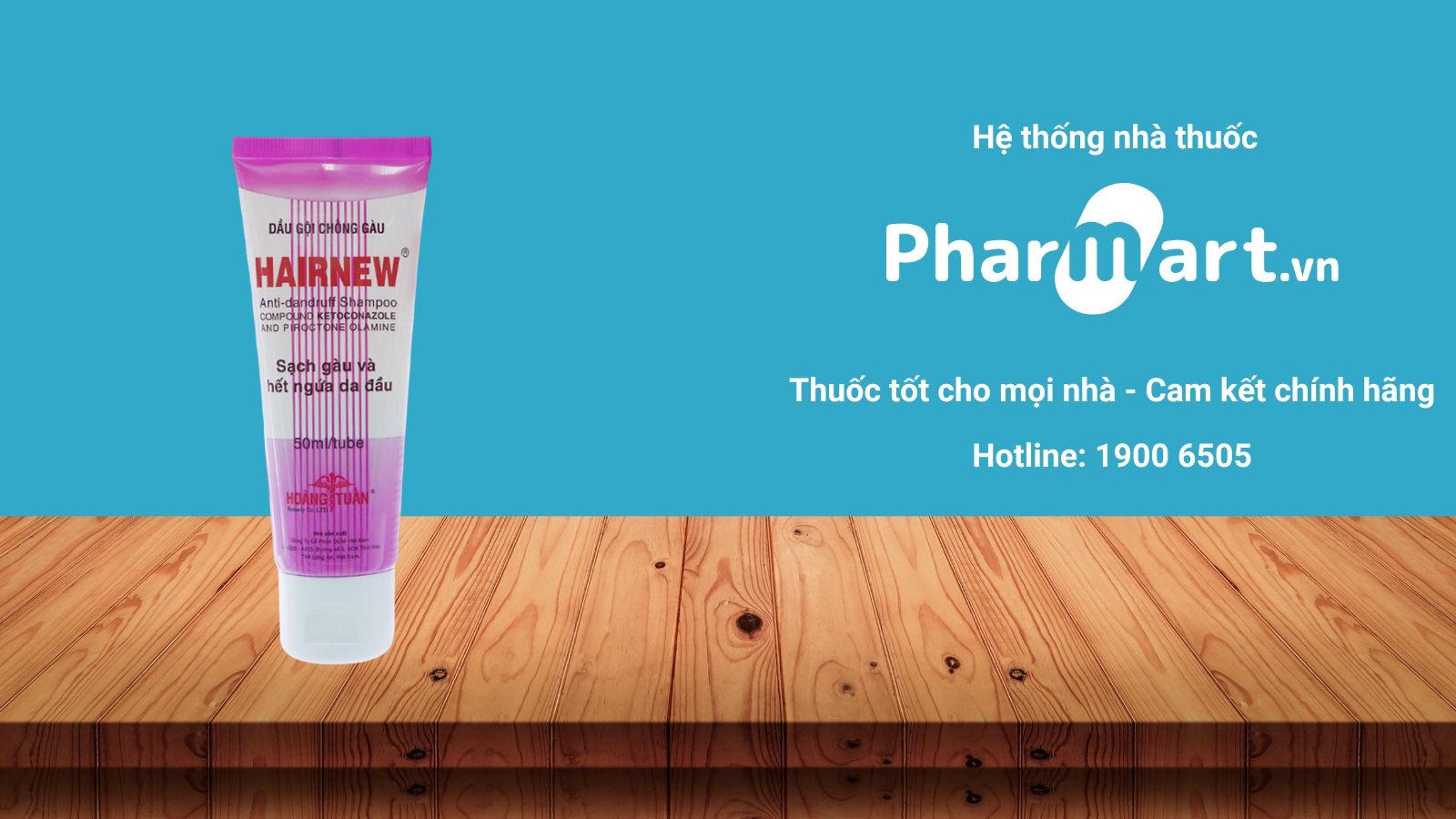 Dầu gội chống gàu Hair new đang được bán chính hãng tại Nhà thuốc Pharmart.vn