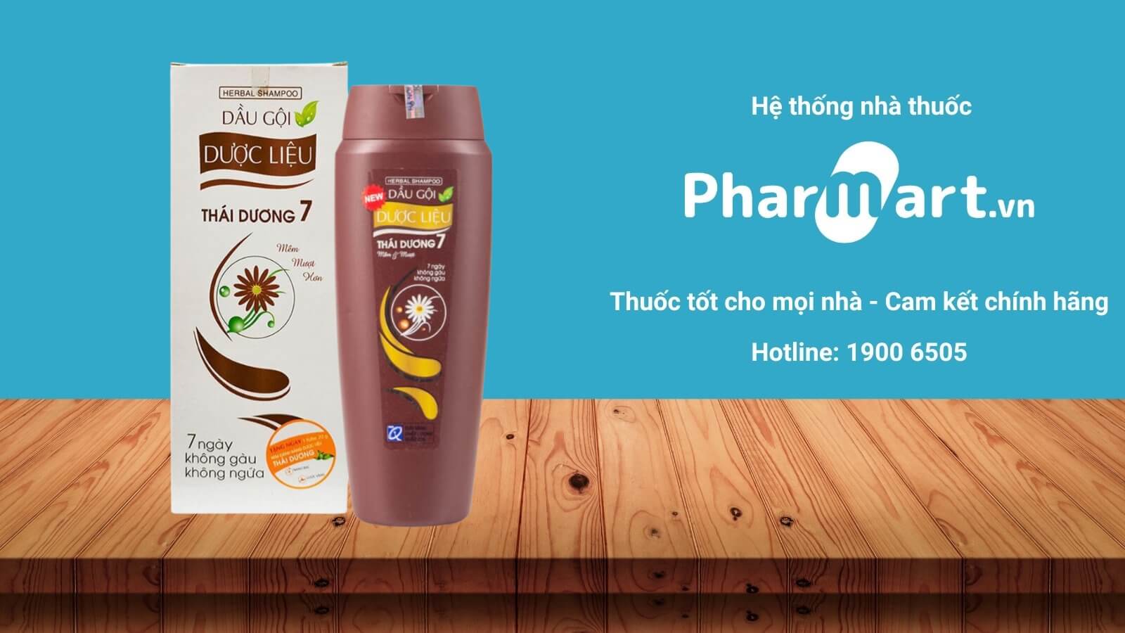 Dầu gội dược liệu Thái Dương 7 hiện đang được bán tại Nhà thuốc Pharmart.vn