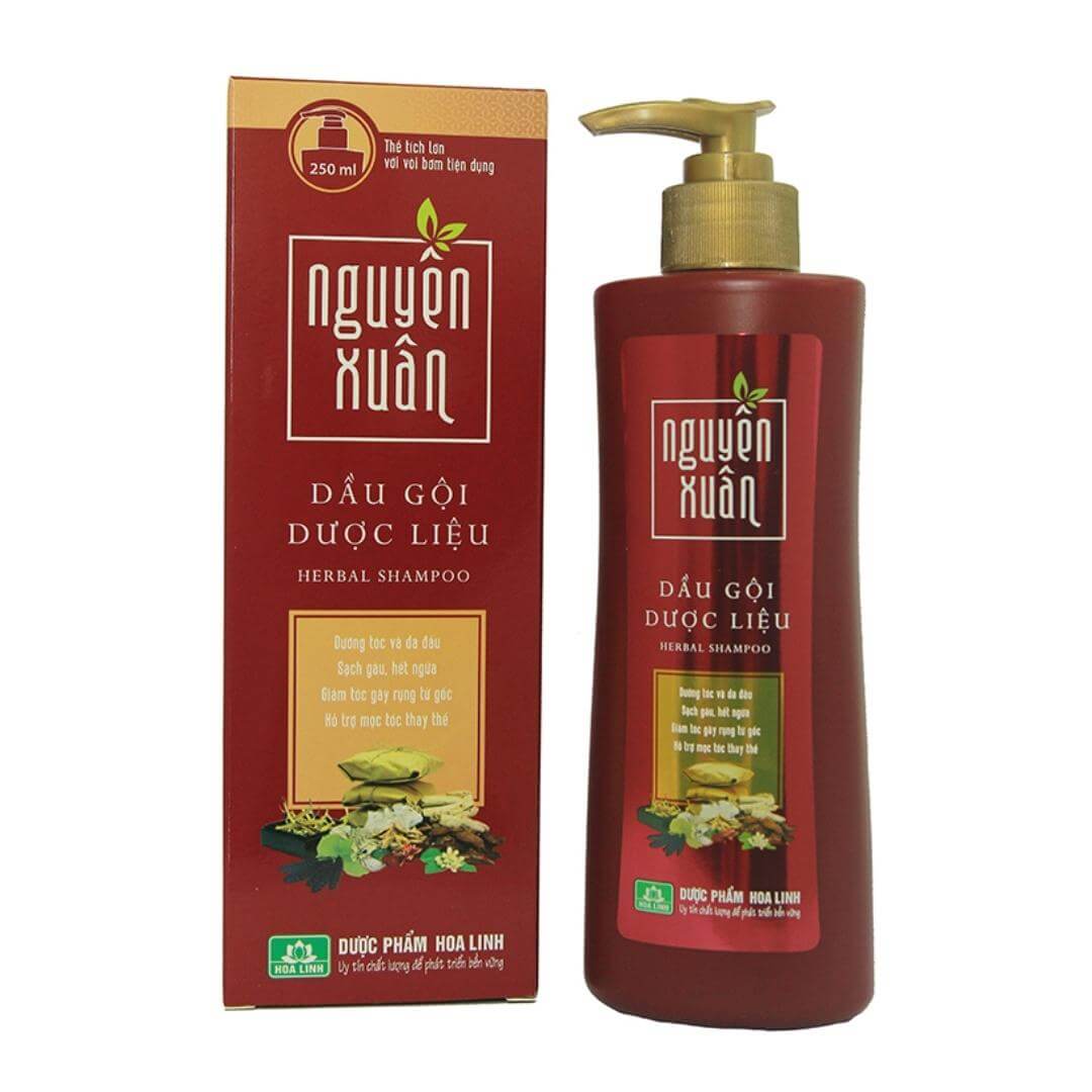 Dầu gội Nguyên Xuân đỏ 250ml phù hợp cho tóc thường