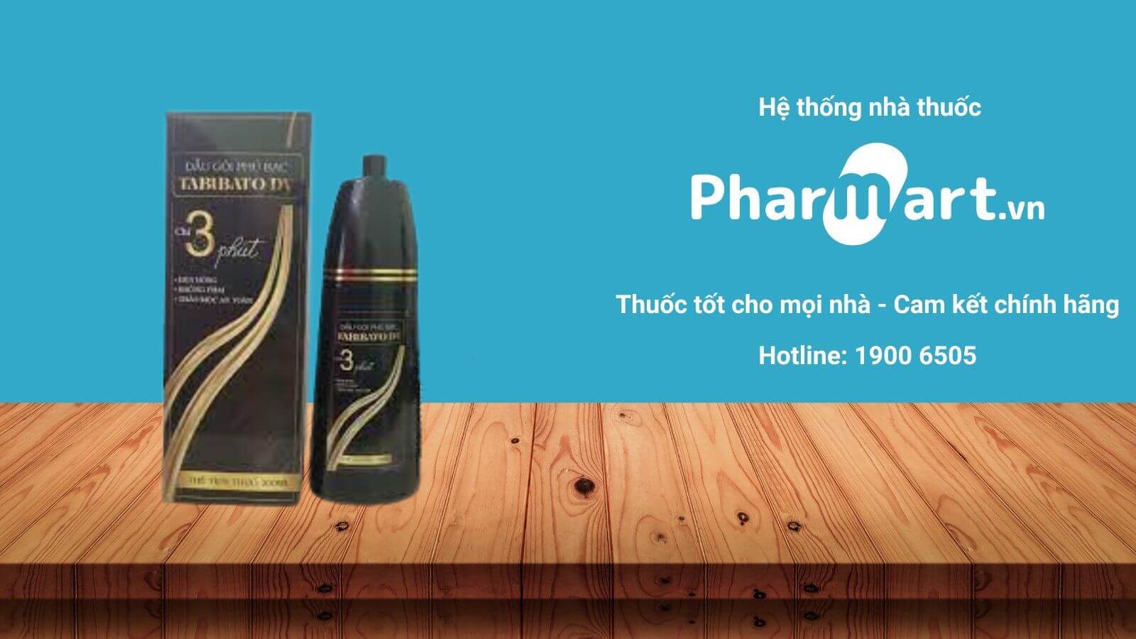 Dầu gội phủ bạc Tabibato DV lọ 200ml Dược Vương được bán chính hãng tại Pharmart.vn