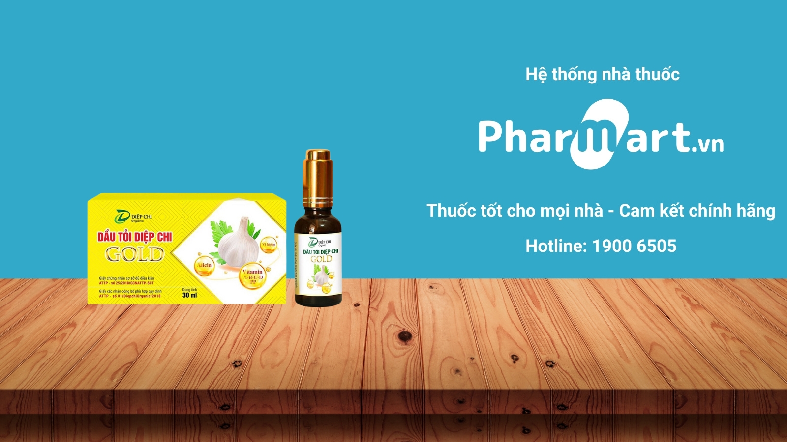 Mua ngay Dầu Tỏi Diệp Chi Gold chính hãng tại Pharmart.vn