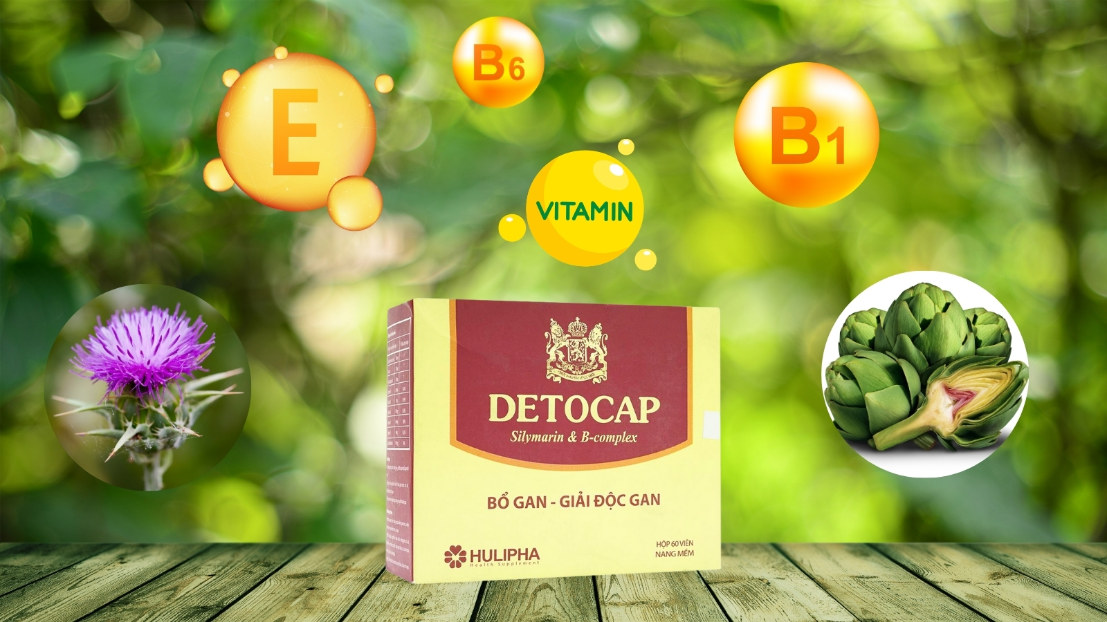 Thành phần thiên nhiên kết hợp với các loại Vitamin cần thiết cho cơ thể