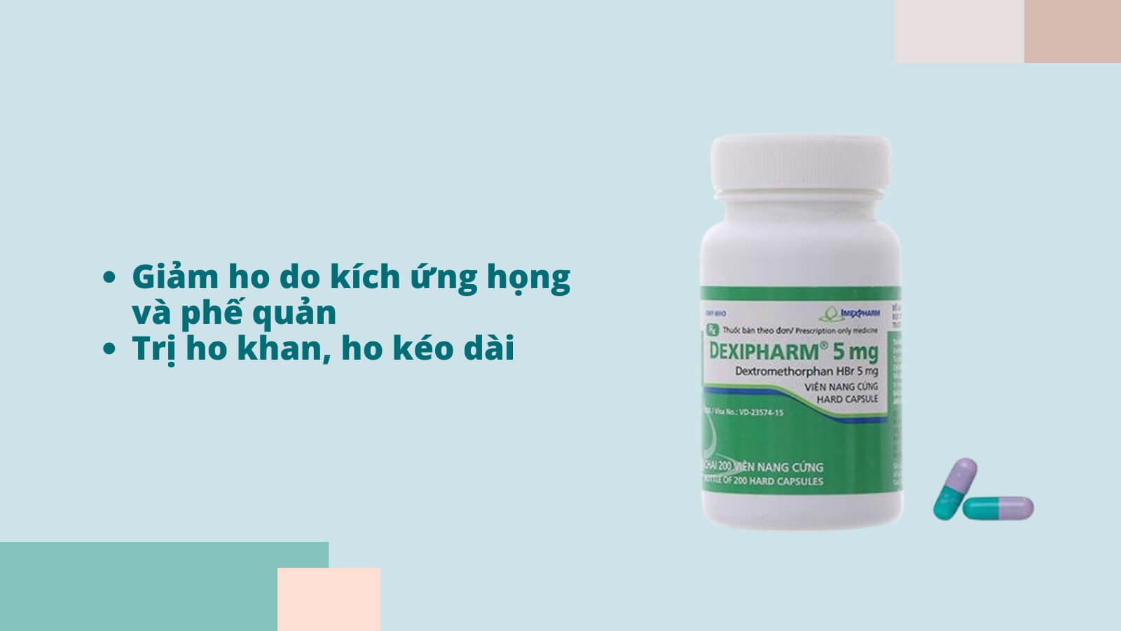  Dexipharm là sản phẩm hiệu quả để trị ho khan