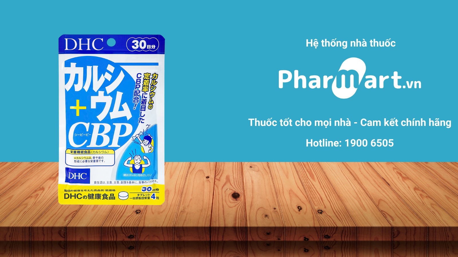Mua ngay viên uống DHC Calcium + CBP chính hãng tại Pharmart.vn.