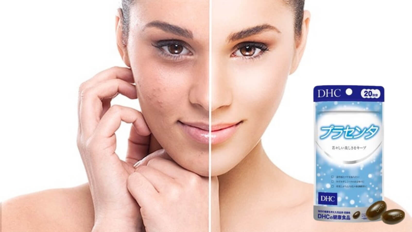 Viên uống DHC Placenta giúp cung cấp độ ẩm cho da