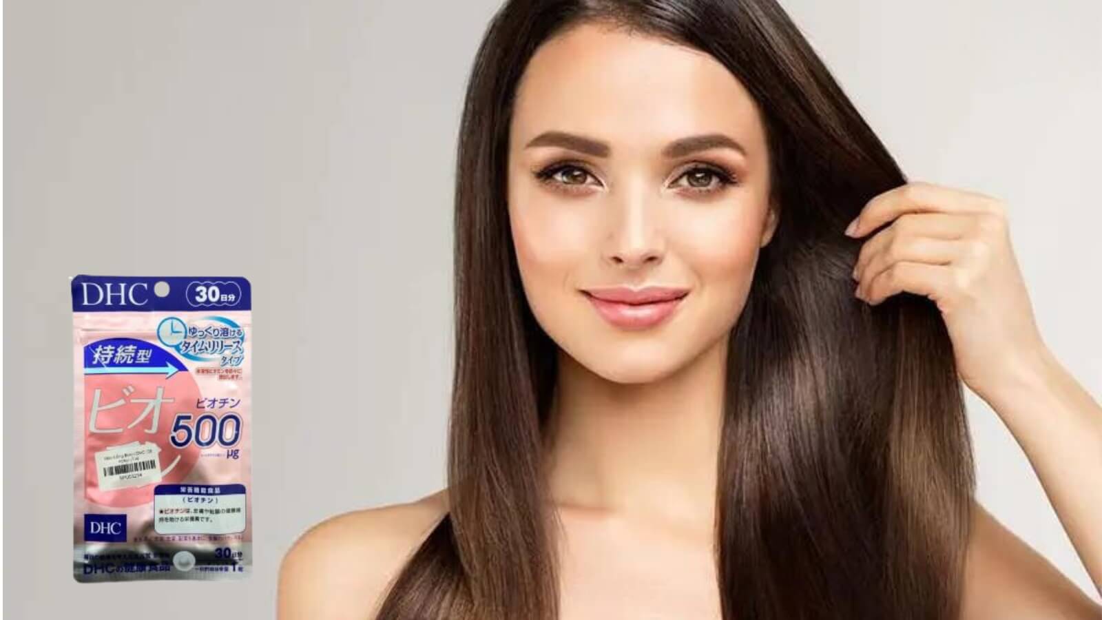 Viên uống DHC Sustained Release Biotin giúp bổ sung biotin cho cơ thể