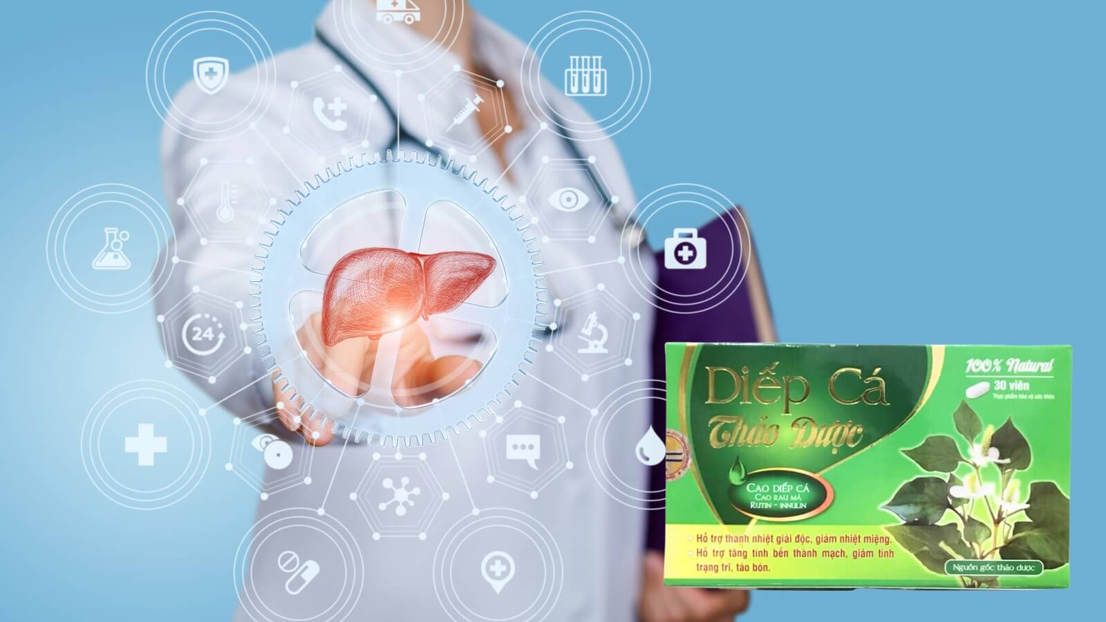 Diếp Cá Thảo Dược - Thanh nhiệt, giải độc, giảm tình trạng trĩ từ thiên nhiên