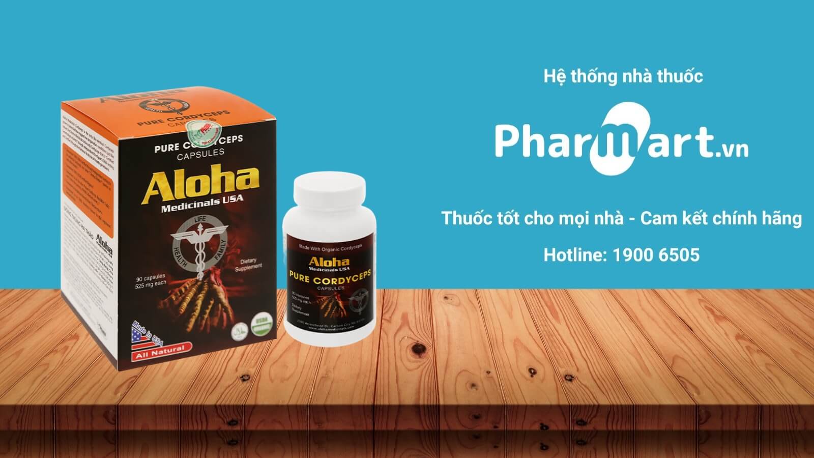 Mua Aloha Pure Cordyceps chính hãng tại Pharmart.vn