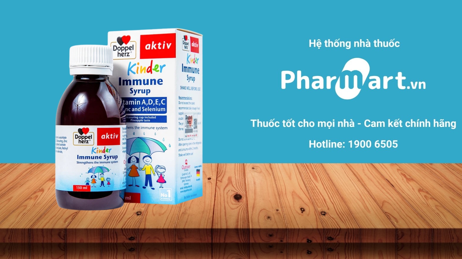 Mua Doppelherz Kinder Immune Syrup chính hãng tại Pharmart.vn