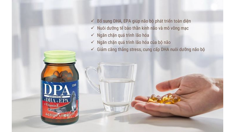 Viên uống DPA DHA EPA Vitamin E Orihiro đem đến nhiều tác dụng tốt cho cơ thể