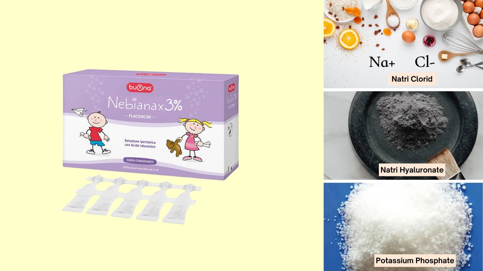 Các thành phần có trong dung dịch nhỏ mũi Nebial