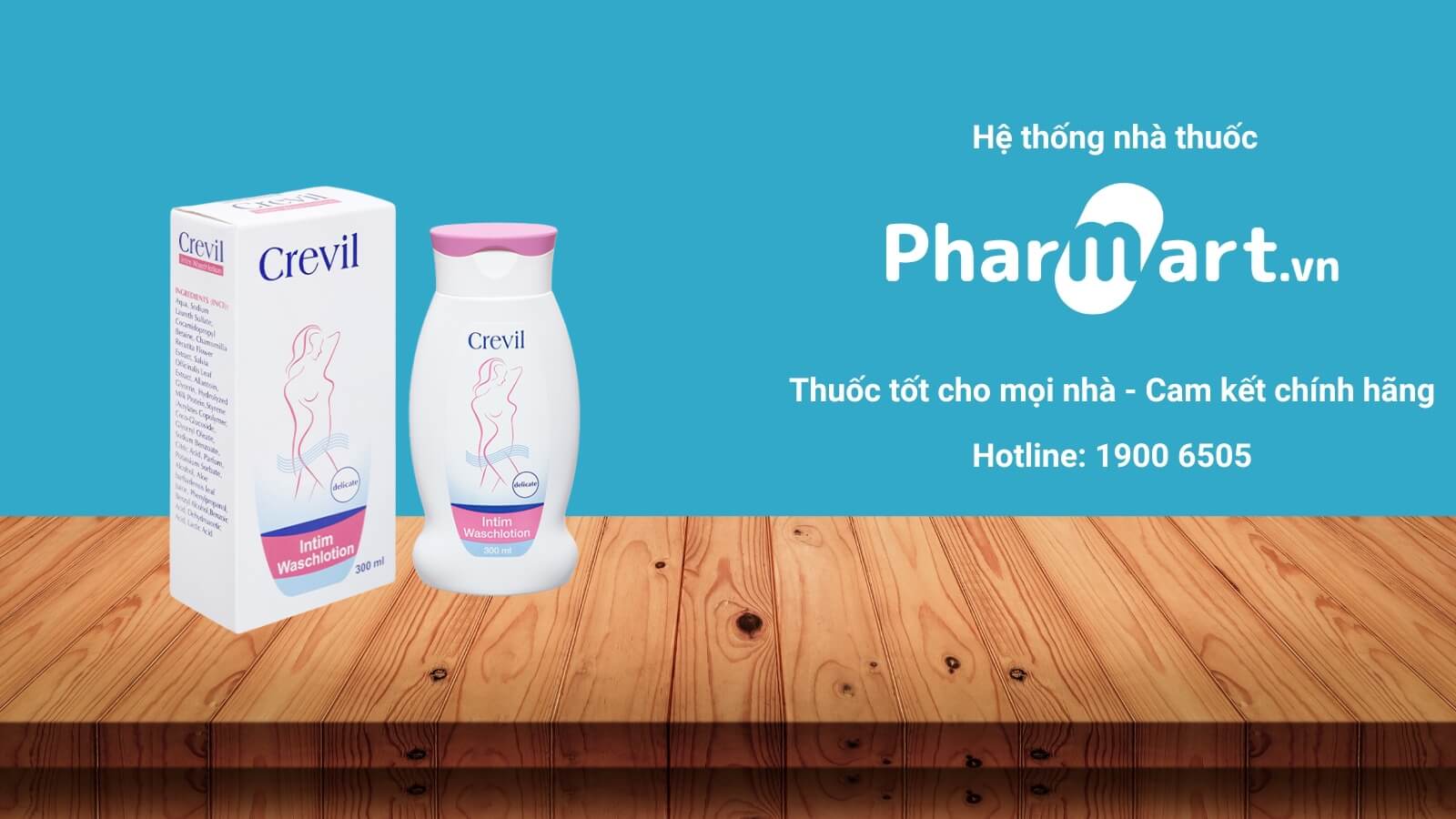 Mua Dung dịch vệ sinh Crevil chính hãng tại Pharmart.vn