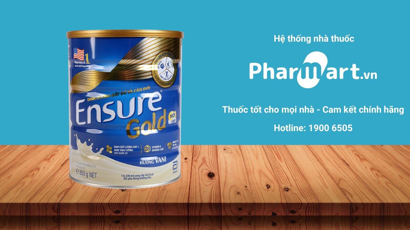 Ensure Gold là sản phẩm được phân phối bởi Pharmart