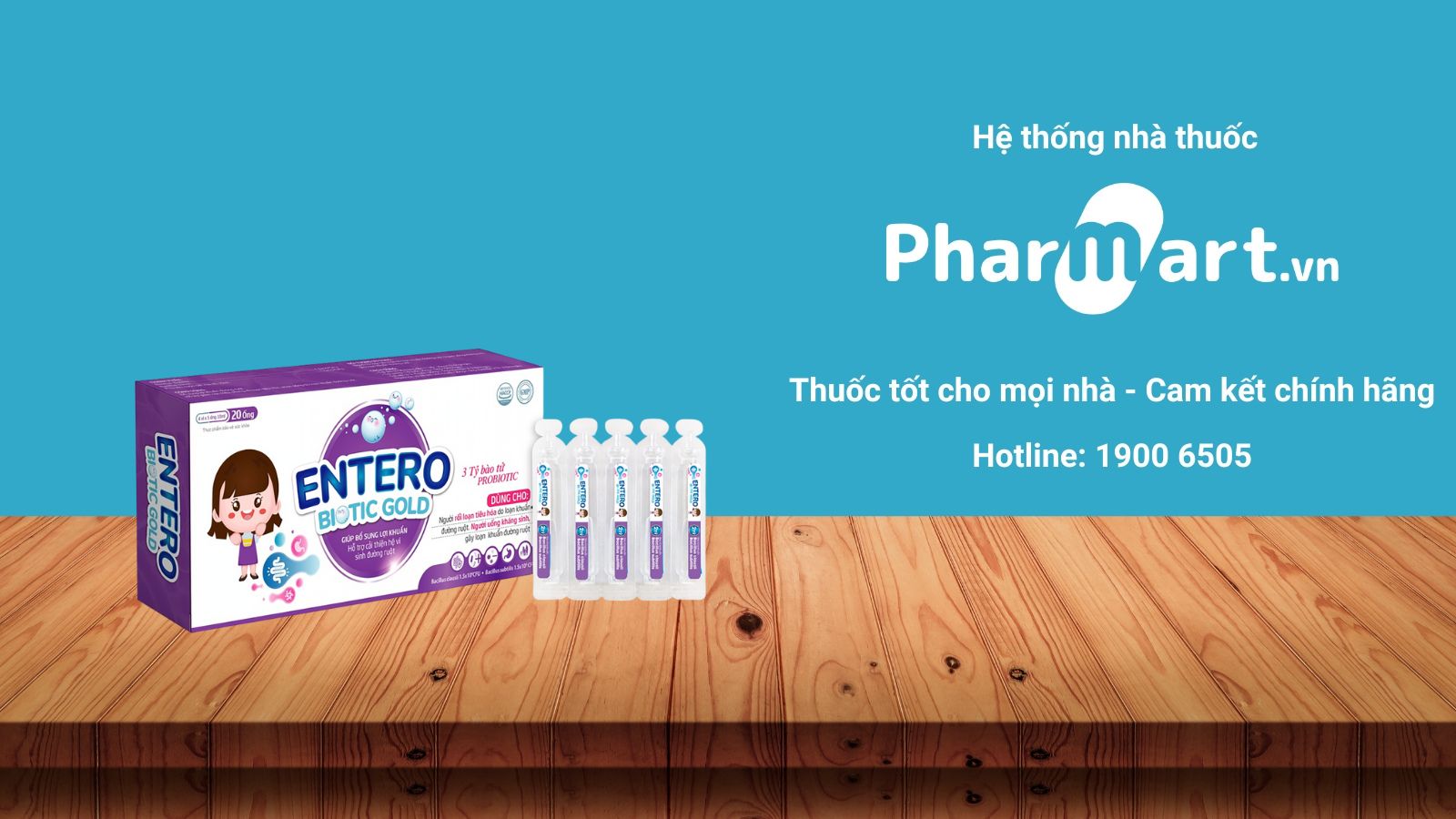Entero Biotic Gold đang được bán chính hãng tại Nhà thuốc Pharmart.vn