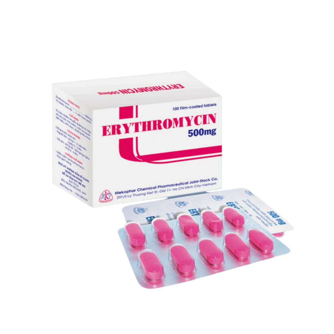 Erythromycin 500Mg Mekophar Pharmart.vn