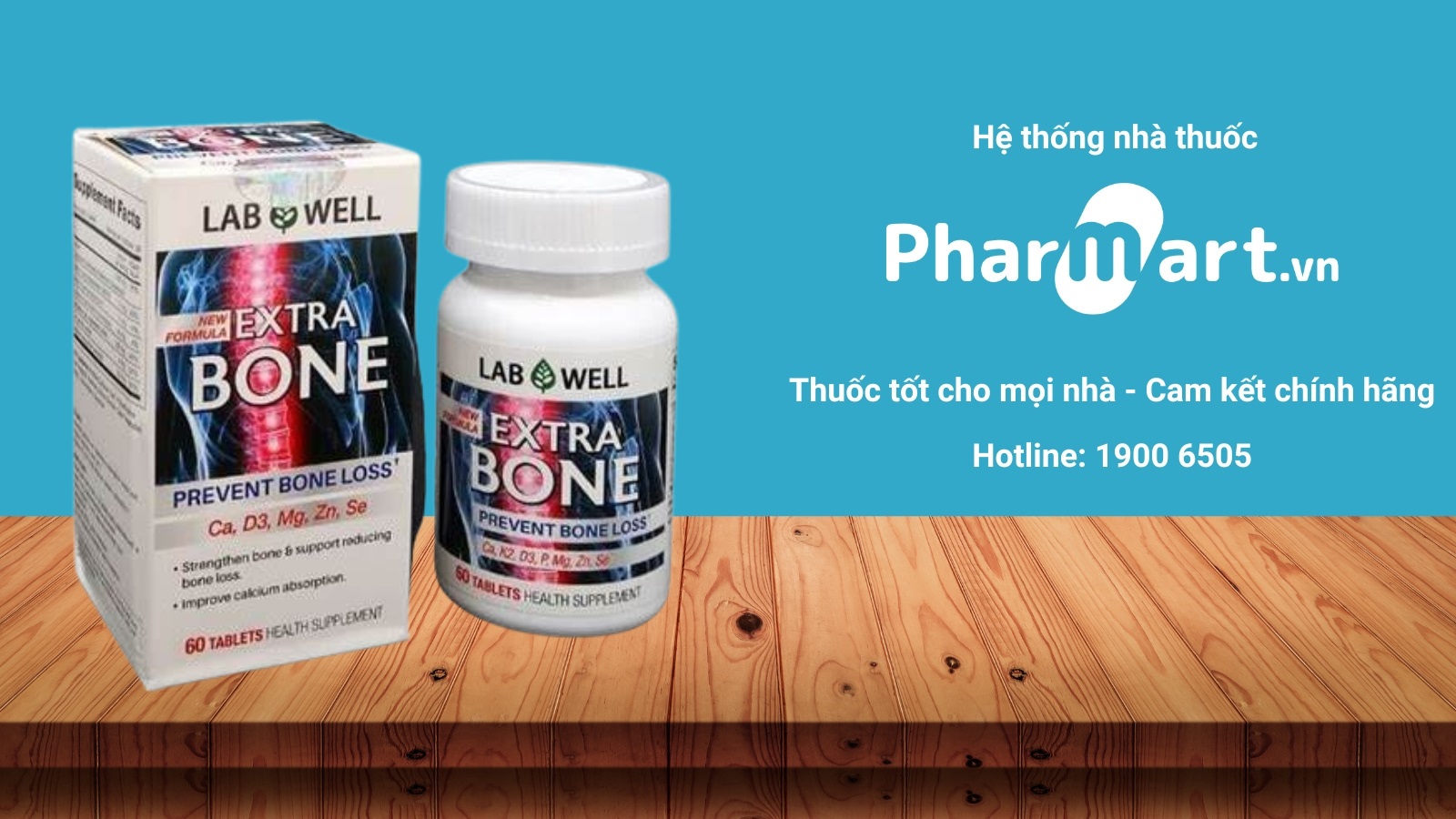 Extra Bone là sản phẩm xương khớp chất lượng được bán tại Pharmart.vn