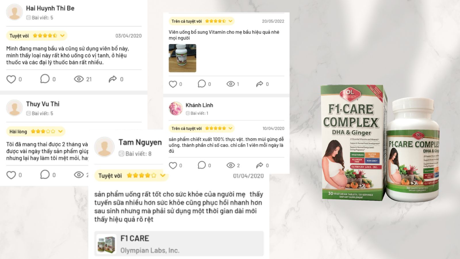 Review về F1-Care Complex trên một số diễn đàn review