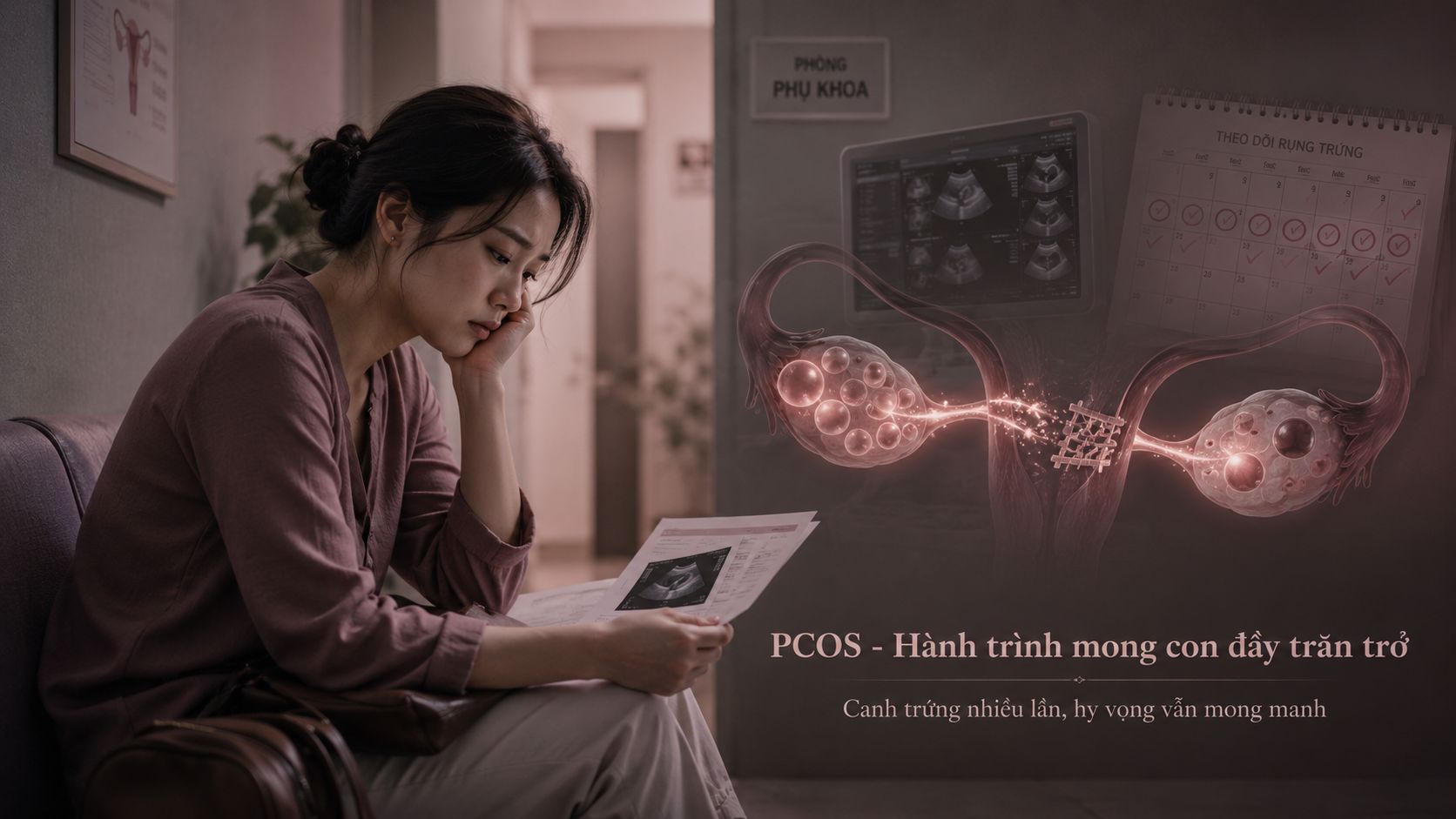 Hiểu rõ nguyên nhân khiến phụ nữ mắc PCOS canh trứng mãi không đậu thai