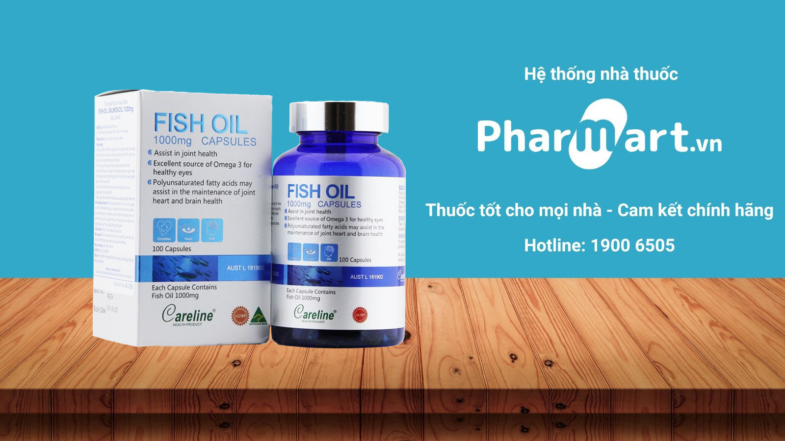 Pharmart.vn cam kết phân phối Fish Oil 1000mg chính hãng