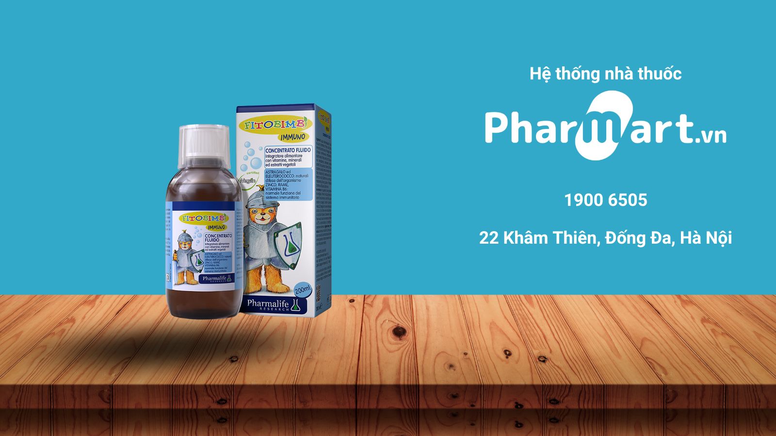 Sản phẩm Fitobimbi được phân phối tại Pharmart.