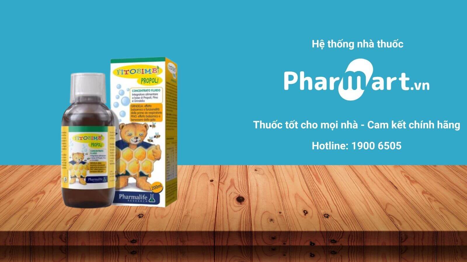 Liên hệ Pharmart.vn để đảm bảo mua Fitobimbi Propoli chính hãng
