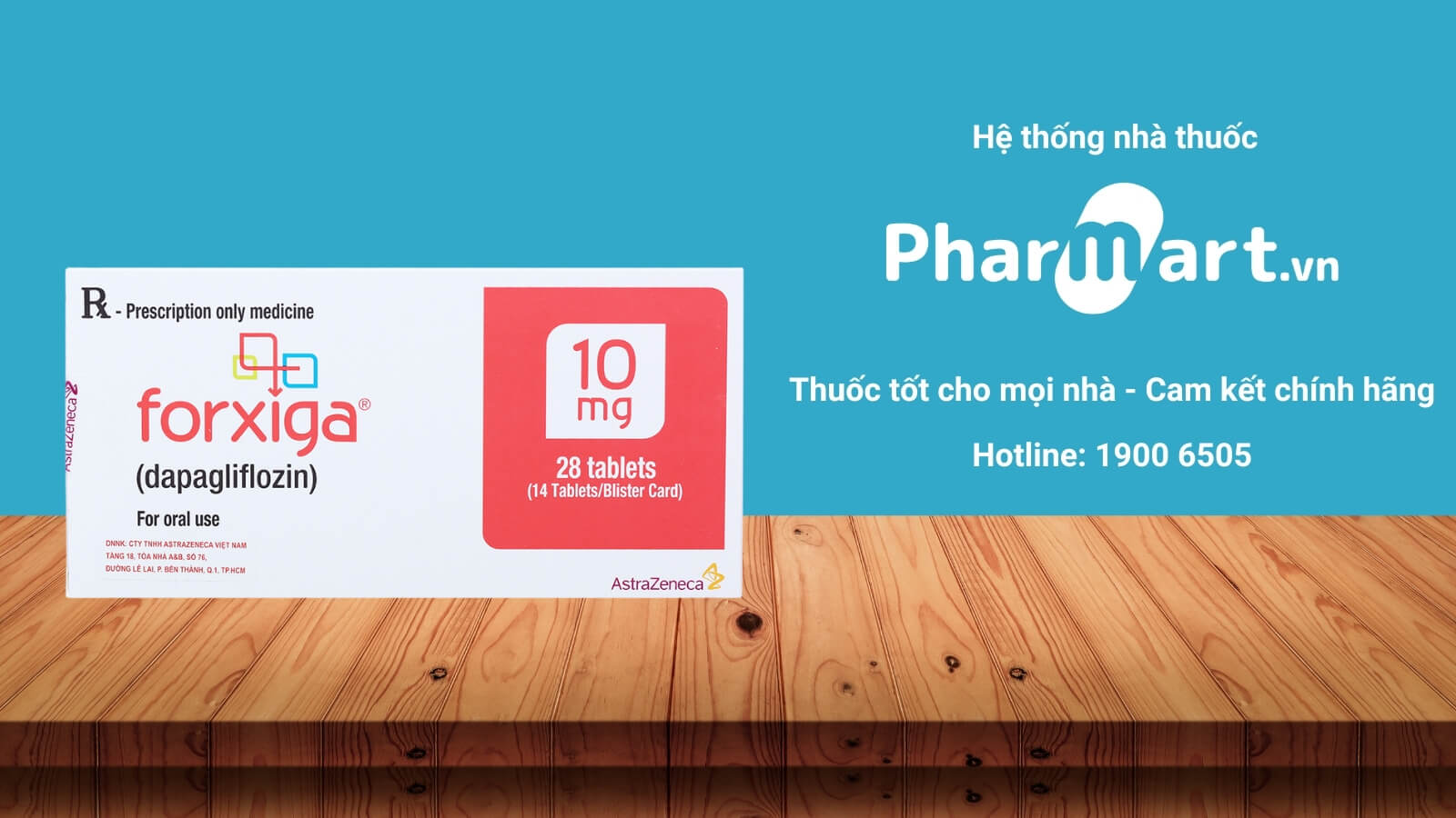 Mua Forxiga 10mg ch&iacute;nh h&atilde;ng tại Pharmart.vn