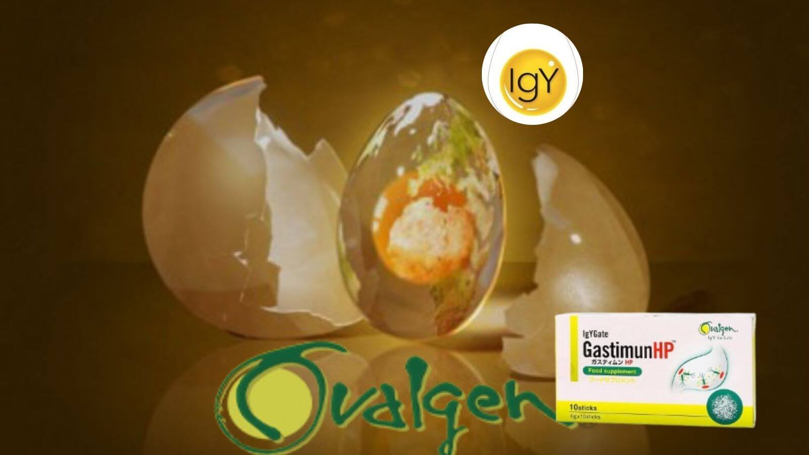 GastimunHP Plus chứa kháng thể IgY từ lòng đỏ trứng gà