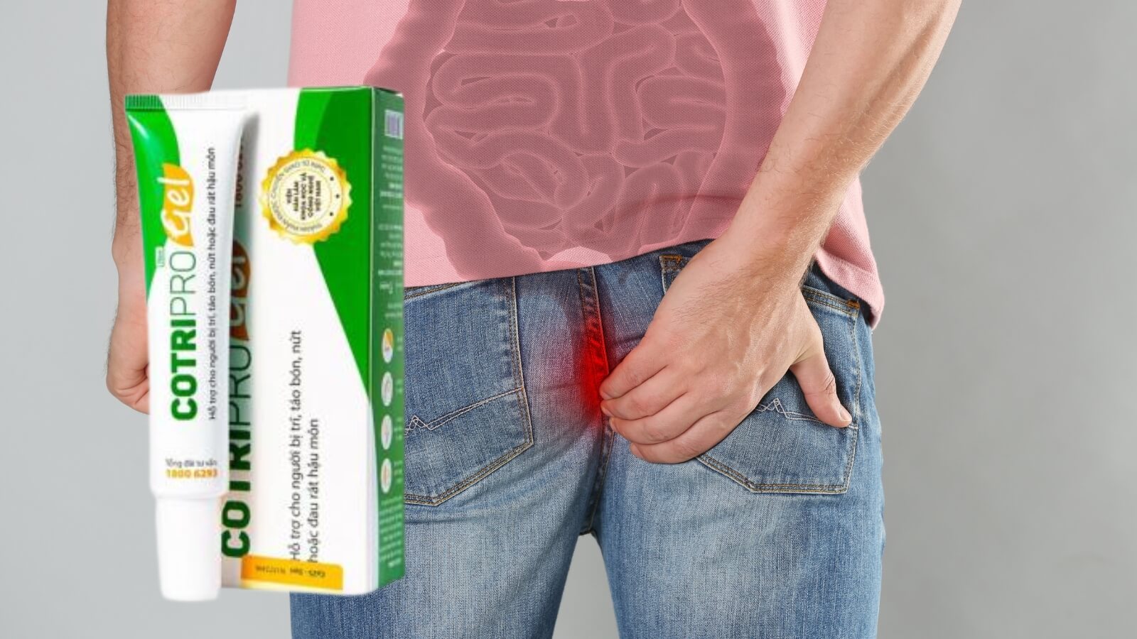 Gel bôi Cotripro giảm nhanh các triệu chứng đau rát khó chịu do trĩ gây ra