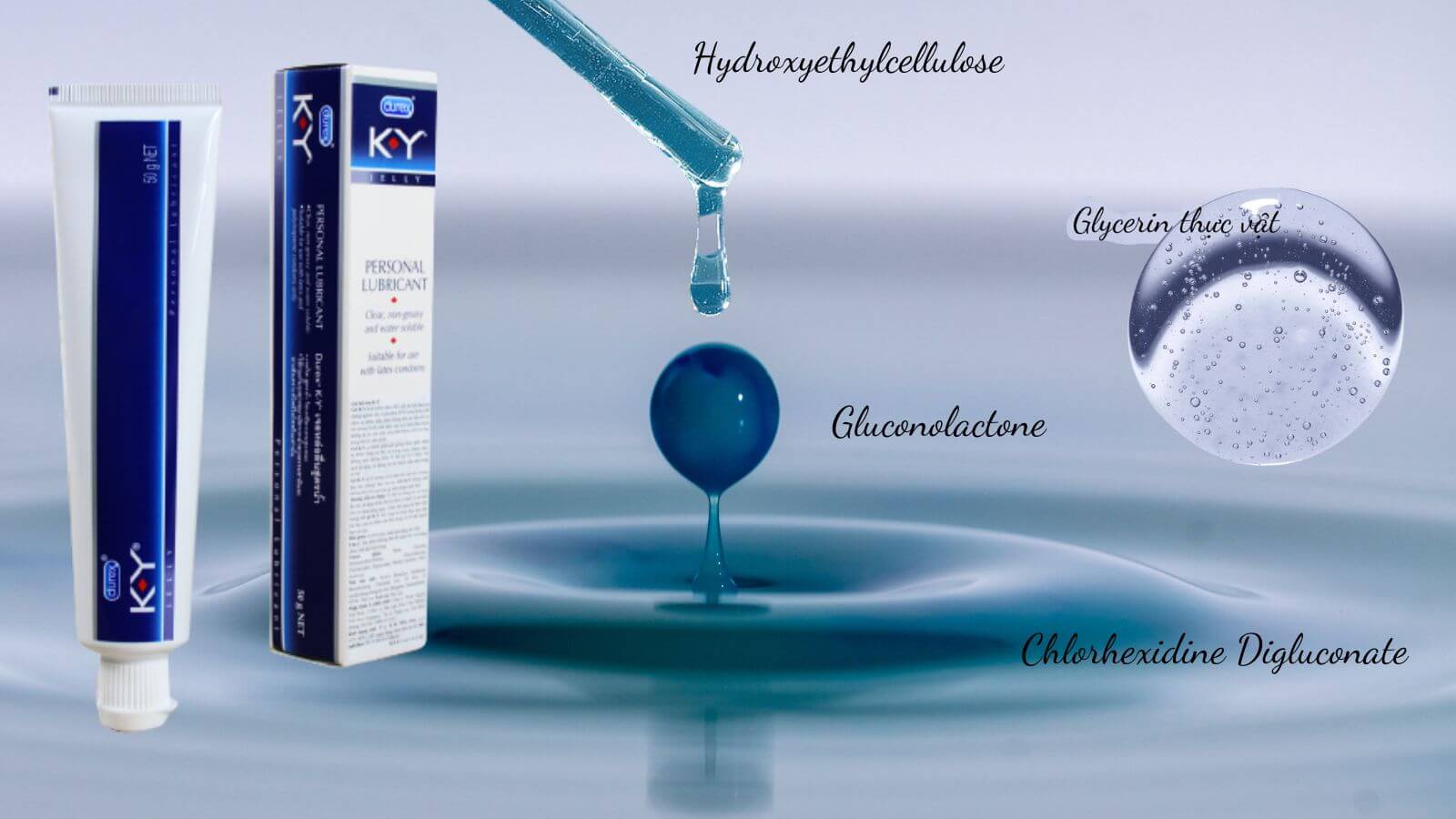Thành phần chính của gel bôi trơn Durex
