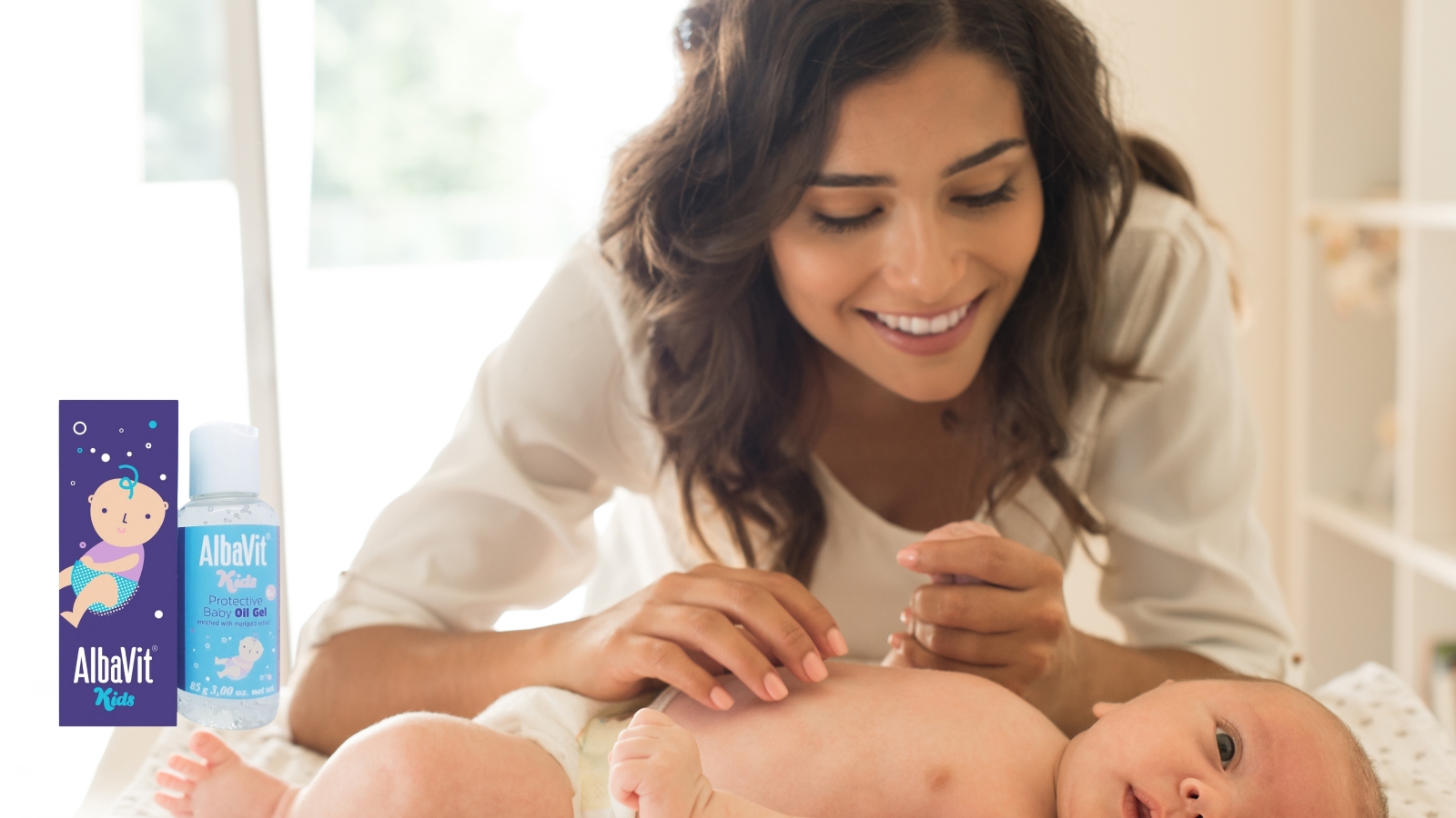  Gel dưỡng ẩm cho bé Albavit Kids Protective Baby Oil Gel
