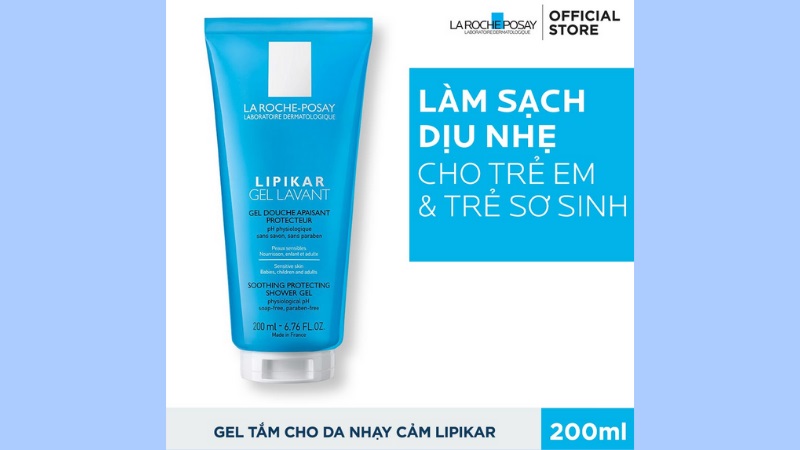 Gel Tắm La Roche-Posay Lipikar Gel Lavant phù hợp với trẻ sơ sinh