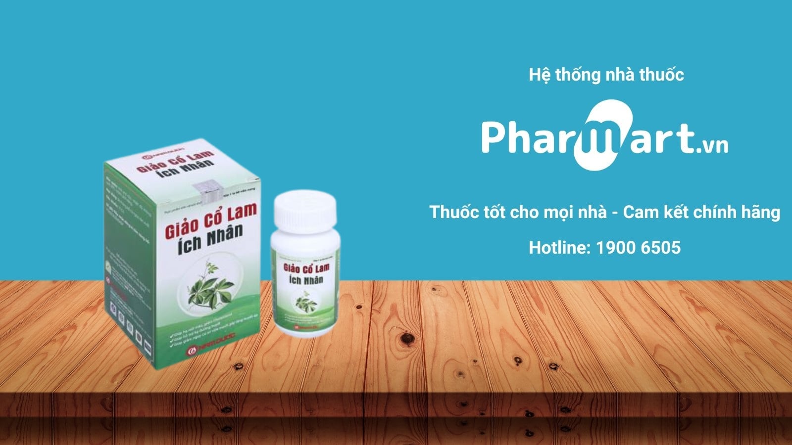 Liên hệ Pharmart.vn để đảm bảo mua Giảo cổ lam Ích Nhân chính hãng